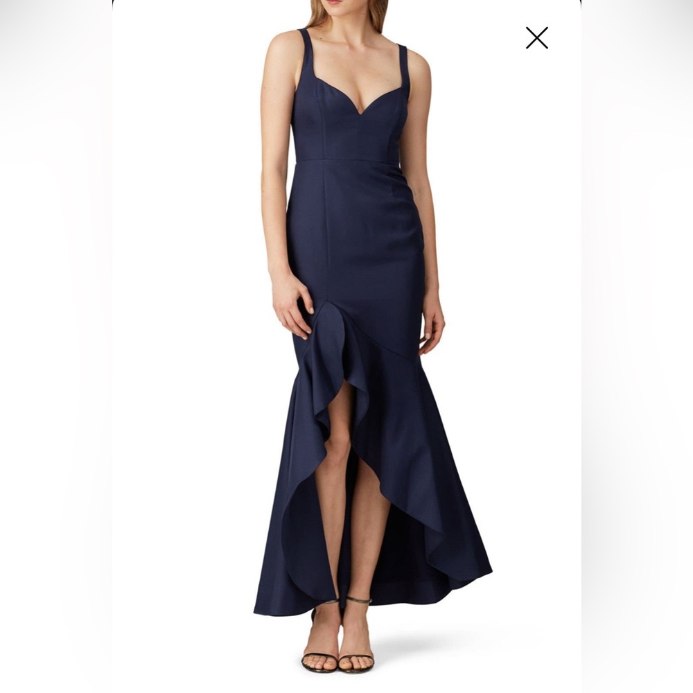 Fame and Partners Blue Navy Blue Bromley Gown